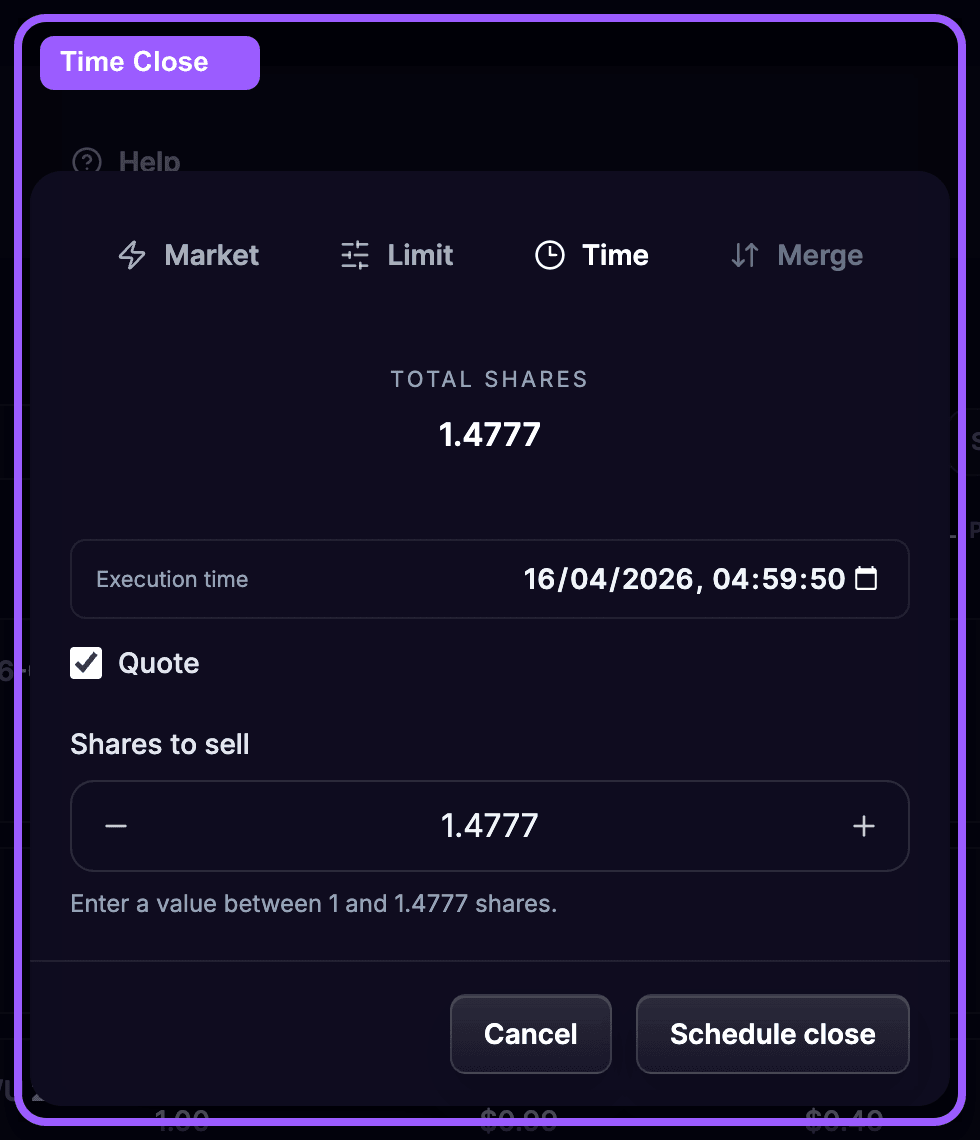 Time close highlight